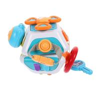 TOBBOMEY Cube D'activités pour Tout-Petits 1-3 Ans, Sensoriel Éducatif Multifonction en Plastique Sûr, Cube Occupé Montessori pour Développement Motricité Fine et Apprentissage Préscolaire