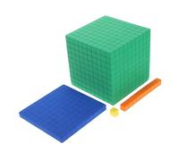 TOBBOMEY Cubes Mathématiques Mousse pour Apprentissage Système Décimal à Quatre Niveaux Jouets Éducatifs pour Compter et Empiler Blocs de Construction Sûrs pour Garçon Fille Maternelle et