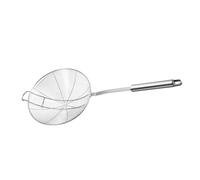 TOBBOMEY Cuillère Passoire Inox Multi Usages avec Crochet Écumoire pour Cuisine Maison et Professionnelle Filtre Résistant Haute Température Ustensile pour Friture Pâtes Légumes