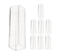 TOBBOMEY Cuvettes en Plastique Précises 45 Ml 8 Pièces Transparentes en Polystyrène Petites Cuvettes pour Expérience de Laboratoire Étalons pour Analyses Scientifiques