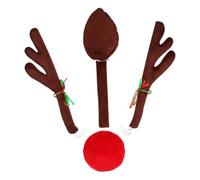 TOBBOMEY Décoration de Noël pour Voiture Ramure de Renne Lumineuse LED Clips pour Fenêtres Installation Facile et Robuste Accessoires Festifs pour Véhicules