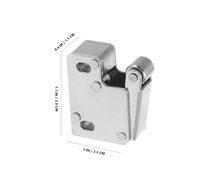 TOBBOMEY Dispositif de Rebond Caché pour Porte de Meuble avec Loquet à Bille Roue Métallique Robuste Fermeture Douce et Silencieuse Protection Anti-collision pour Armoires