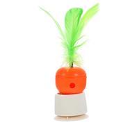 TOBBOMEY Distributeur De Friandises pour Chat Jouet Interactif à Ressort Forme De Carotte Stimule Appétit Curiosité De Votre Félin pour Intérieur Jeux Exploration