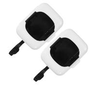 TOBBOMEY Distributeur de Lingettes pour Bébé Portable Réutilisable, Lot de 2 Étuis Noirs Compacts, Boîtes à Lingettes Légères et Pratiques pour Voyage et Change en Extérieur