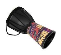 TOBBOMEY Djembe Garçon Fille Tambour Africain Peau de Chèvre Décor Traditionnel Instrument Musical Percussion Éducative pour Débutants