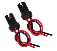 TOBBOMEY Douille D'ampoule T10 Connecteur de Prise de Voiture, Rallonge de Douille 2 Pièces, Compatible Feux de Position Latéraux, Fil en Cuivre et Caoutchouc, Installation Facile