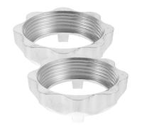 TOBBOMEY Écrou de Fixation pour Hachoir à Viande Électrique 2 Pièces Diamètre 8 CM Pièces Détachées Compatibles Verrouillage Fiable pour Broyeur Alimentaire Accessoire de Rechange