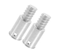 TOBBOMEY Embout Fileté Pour Manche à Balai Alliage D'aluminium 25mm 2 Pièces Fixation Robuste Extérieur Filetage Pour Perche Télescopique Usage Ménage Bureau Accessoires Filetés Pour Manche à Balai