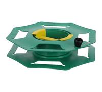 TOBBOMEY Enrouleur de Câble Manuel Vert Petit Format en Plastique Résistant aux Chocs pour Gestion des Câbles, Tambour Ouvert Portable Camping, Atelier et Usage Domestique