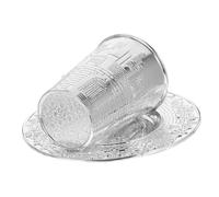 TOBBOMEY Ensemble Coupe De Kiddouch Et Plateau Métal Argenté, Lot, Coupe à Vin De Shabbat Délicate, Fournitures Judaïques pour Fêtes, Usage Rituel Et Cérémonie