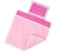 TOBBOMEY Ensemble de Literie Miniature pour Maison de Poupée 3 Pièces en Tissu Doux Couverture Mini en Velours Épais Accessoires pour Mini-Berceau Décor Ludique pour Chambre de Poupée