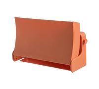 TOBBOMEY Étagère à Chaussures Murale Pliable Orange, Polypropylène Robuste, Rangement Suspendu Compact pour Salle De Bain Et Entrée, Porte-Chaussures Évacuation d'eau, Organiseur Mural Pratique