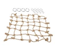 TOBBOMEY Filet Grimper pour Perroquet Corde Tressée Robuste Hamac Suspendu pour Cage Réseau Escalade Sécurisé pour Conures Perruches et Petits Oiseaux Support Exercice et Décoratif