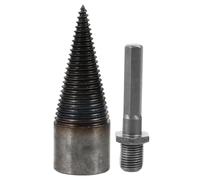 TOBBOMEY Foret à Fendre les Bûches 42 MM Hexagonal Outil Robuste pour Bois de Chauffage Compatible Perceuse Électrique Accessoire Professionnel pour Fendage Rapide Extérieur