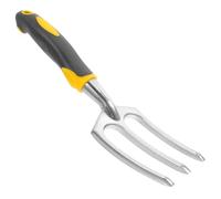 TOBBOMEY Fourche de Jardinage Robuste Acier Inoxydable avec Râteau à Main Ergonomique pour Fleurs Légumes et Bonsaï Outil de Transplantation Pratique pour Ameublir et Aérer Le Sol