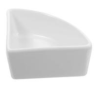 TOBBOMEY Gamelle pour Hamster Céramique Antiretournement Bol pour Petits Animaux Blanc Mangeoire Alimentation Cage