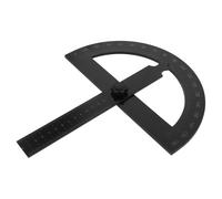 TOBBOMEY Guide D’onglet Rotatif 180° en Ébonite Noir Moyen, Goniomètre de Guidage pour Scie Circulaire, Règle D’angle de Précision Polyvalente pour Travail du Bois et Bricolage