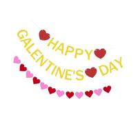 TOBBOMEY Guirlande Suspendue en Papier Fanions de Cœur Pailletés, Couleurs Assorties, 1 Ensemble pour Décoration de Fête, Bannière Créative et Accessoires Photo pour Anniversaire et