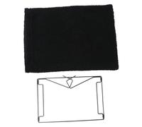 TOBBOMEY Hamac pour Chat Suspendu Cadre Métallique Lit Chauffant Noir Agneau Doux et Facile à Installer pour Radiateurs Standards