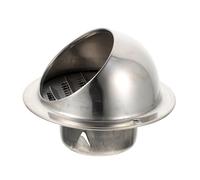 TOBBOMEY Hotte Aspirante Extérieur En Acier Inoxydable 304 Poli Épais 70mm, Conduit D'extraction D'air Mural, Grille D'extraction Anti-vent Pour Ventilation Et Extracteur D'air