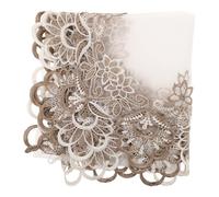 TOBBOMEY Housse anti-poussière pour téléviseur mural - Protection anti-poussière pour écran plat/incurvé LCD 31,5 x 31,5 pouces - Style européen - Fixation murale - Idéale en intérieur