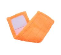 TOBBOMEY Housse Balai Serpillère Microfibre Recharge Orange Mop Microfibre pour Nettoyage Maison Facile à Laver et Remplacer Adaptée Sols Durs et Lisses