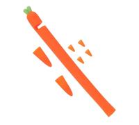 TOBBOMEY Housse de Protection Silicone pour Pencil Ère Génération Grip Antidérapant Ergonomique Forme de Carotte Orange Protège Rayures et Chocs Réduit Fatigue Main et Poignet Légère et