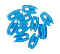 TOBBOMEY Isolateurs De Clôture Électrique Et Accessoires pour Fil De Clôture à Bétail, Usage Agricole Extérieur, Lot de 10 Pièces en Plastique Solide Bleu, Isolation Sécurisée Les Courts-Circuits