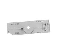 TOBBOMEY Jauge de Soudure Inoxydable pour Contrôle de Profondeur de Soudure Angle Règle Inspection de Soudage Multifonction Outil Précis pour Soudeurs