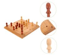 TOBBOMEY Jeu Échecs Mini Portable Bambou Éducatif de Logique pour Garçon Fille Plateau de Table Facile à Jouer Développement de Intelligence et Réflexion Stratégique