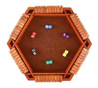 TOBBOMEY Jeu Shut The Box à Faces Table Mathématique Visible Multijoueur Facile à Jouer pour Famille et Classe