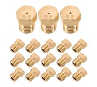 TOBBOMEY Kit de conversion propane 25 pièces : orifice propane, ensemble de buses de brûleur pour cuisinière à gaz - raccords à jet en cuivre M6x0,75 mm pour conversion gaz naturel