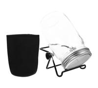 TOBBOMEY Kit de Germination avec Bocaux Mason à Large Ouverture 32Oz Couvercles Grillagés en Acier Inoxydable et Support Stable pour Germes de Graines Haricots et Lentilles Paquet