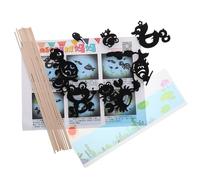 TOBBOMEY Kit de Marionnettes D’Ombres Traditionnelles Montessori pour Garçon et Filles, Matériel Pédagogique Sécurisé, Jeu de Lumière ’Ombre, Activités Créatives et Interactives