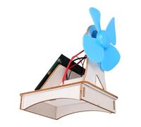 TOBBOMEY Kit de Modèle de Ventilateur Solaire DIY Bois Projet Éducatif pour Activité Scientifique Pratique pour Écoles et Familles