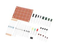 TOBBOMEY Kit Électronique pour Débutants avec Composants Variés Fil de Breadboard et Planche Entraînement pour Apprendre Les Bases du Soudage et Développer Les Compétences Électronique