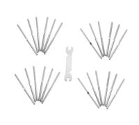 TOBBOMEY Kit Garde-corps Câble Acier Inoxydable avec Vis à Sertir Lag pour Terrasse Installation Facile sans Tendeur et Sécurisé pour Balustrade Bois DIY