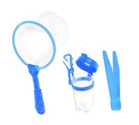 TOBBOMEY Kit Observation Insectes pour Garçon Fille De Capture avec Filet Et Pince Outils Et Apprentissage Scientifique Coloris