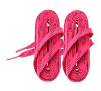 TOBBOMEY Lacets plats cirés de hockey sur glace en élastiques, durables et réduisant la pression, conviennent pour le hockey sur glace, roses