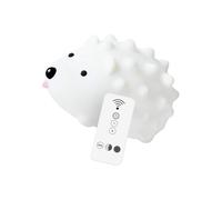 TOBBOMEY Lampe de Chevet Rechargeable Silicone LED Veilleuse Bureau Décorative avec Capteur Tactile USB Lampe de Nuit Petite et Stylée Forme de Hérisson pour Chambre et Nurserie