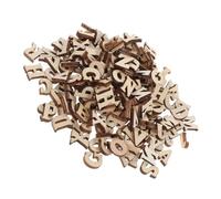 TOBBOMEY Lettres En Bois Naturelles Pour Loisirs Créatifs Diy 104 Pièces Alphabet Original 26 Lettres Non Peintes Bois Brut Décoration Personnalisée Anniversaire