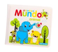 TOBBOMEY Livre De Bain Espagnol Éducatif pour Bébés, Livre Flottant Eva, Solide, sans Bords Tranchants, pour L'heure du Bain Et L'apprentissage Précoce,