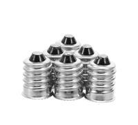 TOBBOMEY Lot de 10 Adaptateurs à Vis pour Ampoules E14 vers E12 Convertisseur de Douille Métallique Argenté Connecteur pour Éclairage Domestique et LED Accessoire Pratique pour Lampes