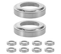 TOBBOMEY Lot de 10 Anneaux Décoratifs en Acier Inoxydable 60X102X05 MM pour Échelle de Piscine Protection Anti-Corrosion Résistante aux Produits Chimiques Cache-Trous Muraux Adaptés