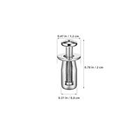 TOBBOMEY Lot de 10 Écrous à Pétales avec Vis d'ancrage pour Mur Creux, Fixation Porte Creuse 4x20 Mm, Métal Creux, Usage Intérieur Robuste Et Solide, Installation Sécurisée sans Bavures