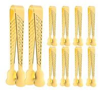 TOBBOMEY Lot de 10 Pinces à Charbon en Fer pour Parfum Outils Sécuritaires pour Manipulation de Charbon Incandescent Accessoires Portables pour Aromathérapie Salon de Thé et Yoga