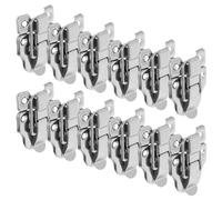 TOBBOMEY Lot de 12 Loquets à Bascule en Métal pour Boîte en Bois Moraillon Rétro à Fermoir Verrou de Boîte Sécurisé pour Coffrets Armoires et Quincaillerie Vintage Robuste et Décorative