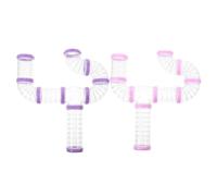 TOBBOMEY Lot de 16 Tunnels Transparents pour Hamsters Soi-même, Tubes Externes en Plastique Robuste, Taille Modérée, Extension Cage de Hamster, Jouet D’Exploration pour Petits Rongeurs Curieux