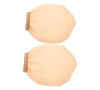TOBBOMEY Lot de 2 Abat-jour Bébé Petits Diffuseurs de Lumière LED Doux, Cache-lampe Anti-éblouissement en Tissu Beige Clair, Occultation 30%, Taille Petite 5-7 Cm, pour Chambre D’garçon