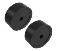 TOBBOMEY Lot De 2 Bouchons De Rechange Poteau Griffoir Chat en Plastique Noir Diamètre 70 Mm pour Réparation Et Remplacement Griffoirs Accessoires Chat Intérieur Compatible